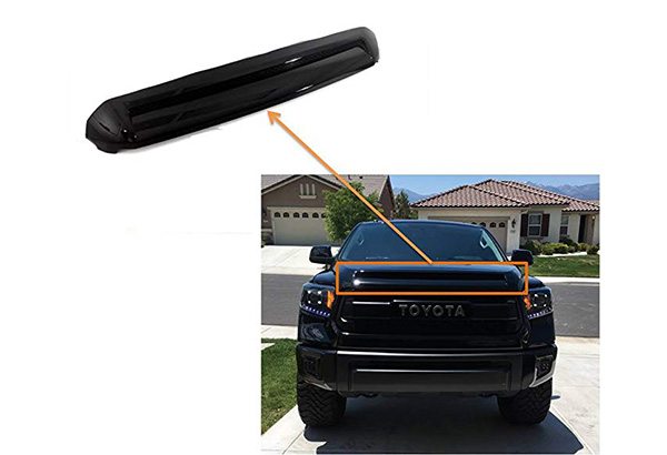 Upper Hood Grille Bulge Molding Gloss Black for TOYOTA TUNDRA (2014-2017)