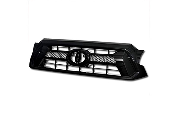 VXMOTOR for 2012-2015 Toyota Tacoma Black Factory Style Front Hood Bumper Grill Grille Cover Conversion