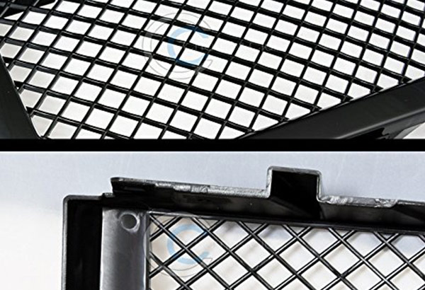 S&T Racing Black Sport Mesh Front Upper Hood Bumper Grill Grille Cover 07-13 Gmc Sierra 1500